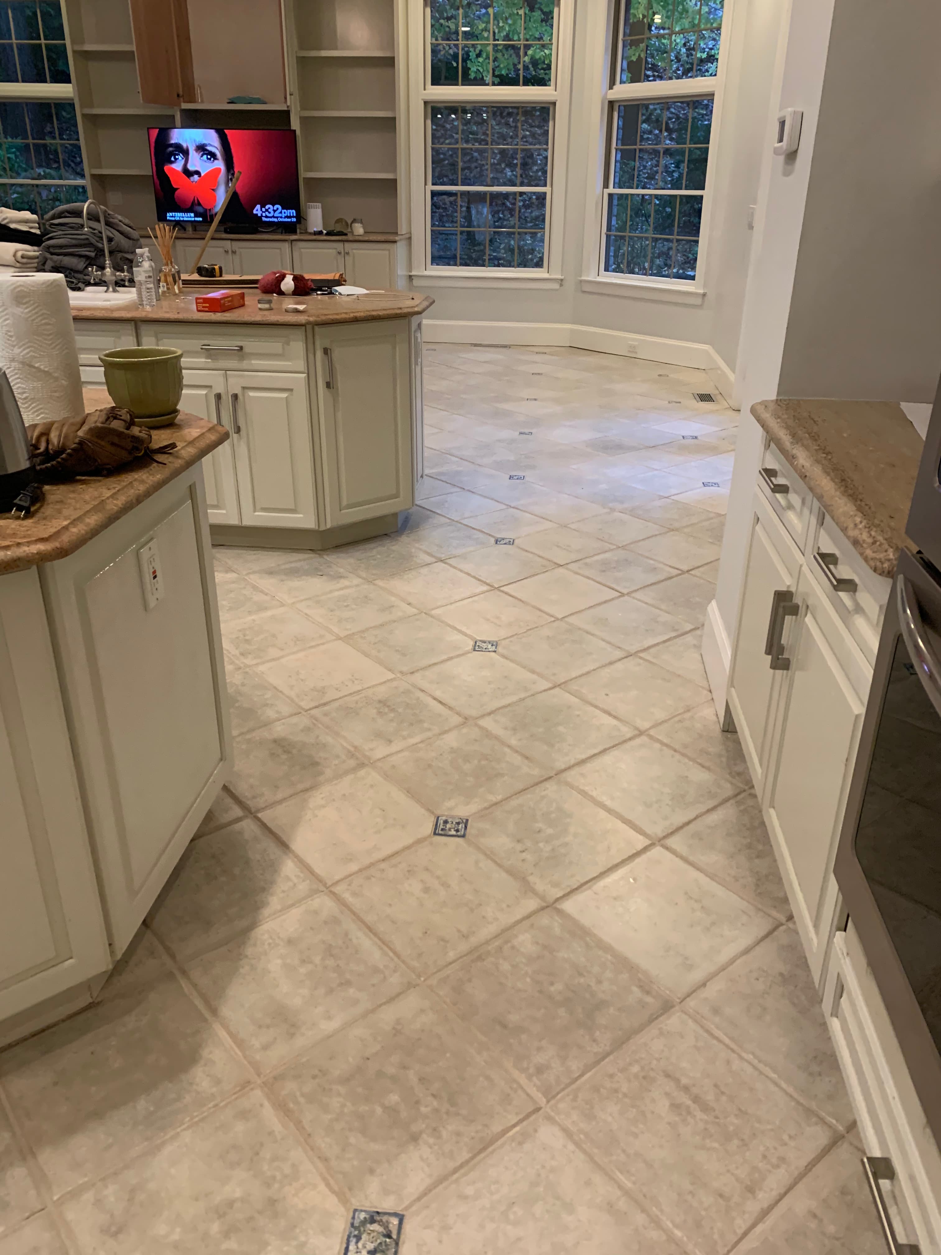 After: Kitchen Tile Restoration