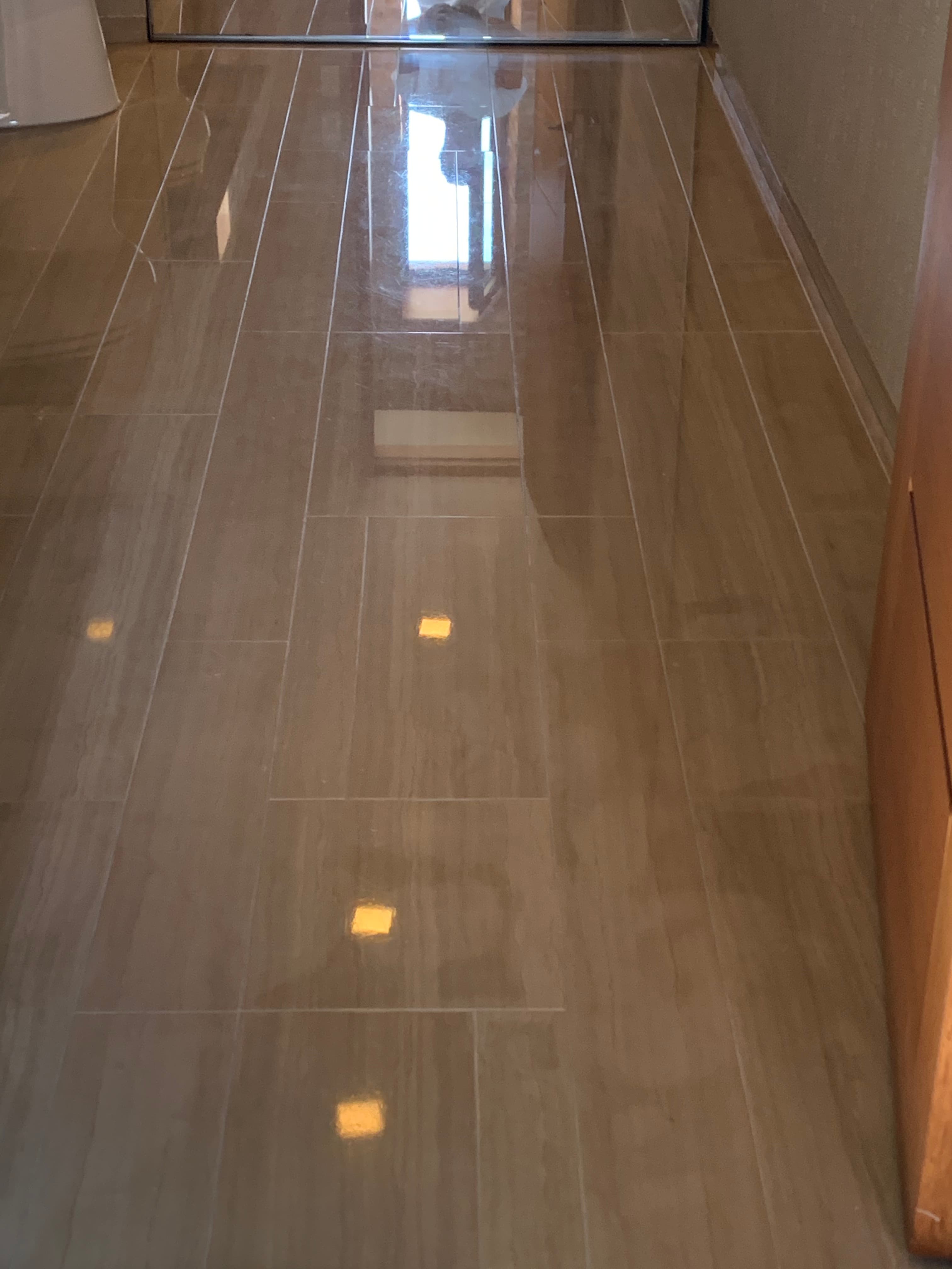 After: Bathroom Floor Tile
